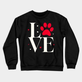 My Valentine Has Paws And A Tail Cute Pet Lover Design Premium Crewneck Sweatshirt